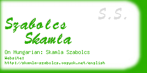 szabolcs skamla business card